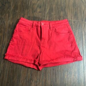 Boston Proper Red Denim Shorts Size 6